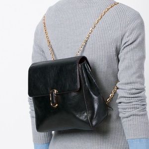 Marc Jacobs, J Marc Leather Chain-Strap Backpack